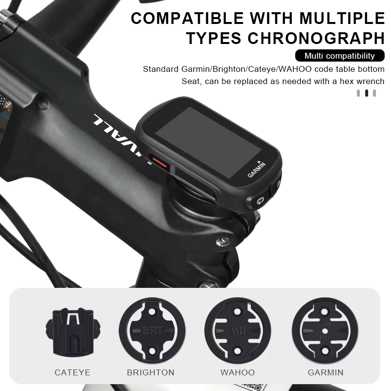 RIDERACE Support d'ordinateur de vélo pour Garmin GPS compteur de vitesse en alliage d'aluminium vtt