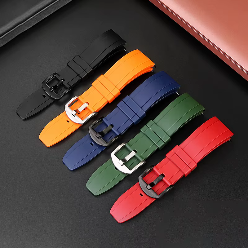Bracelet en caoutchouc à dégagement rapide pour montre mécanique design CIGA Xijia série X gorille baril de vin pointu