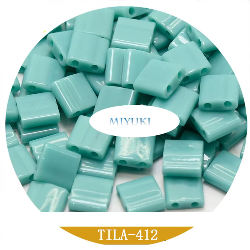 Miyuki – perles de Tila faites à la main, 5x5x1.9mm, série de couleurs unies, en verre, pour fabriquer des bijoux, importé du japon