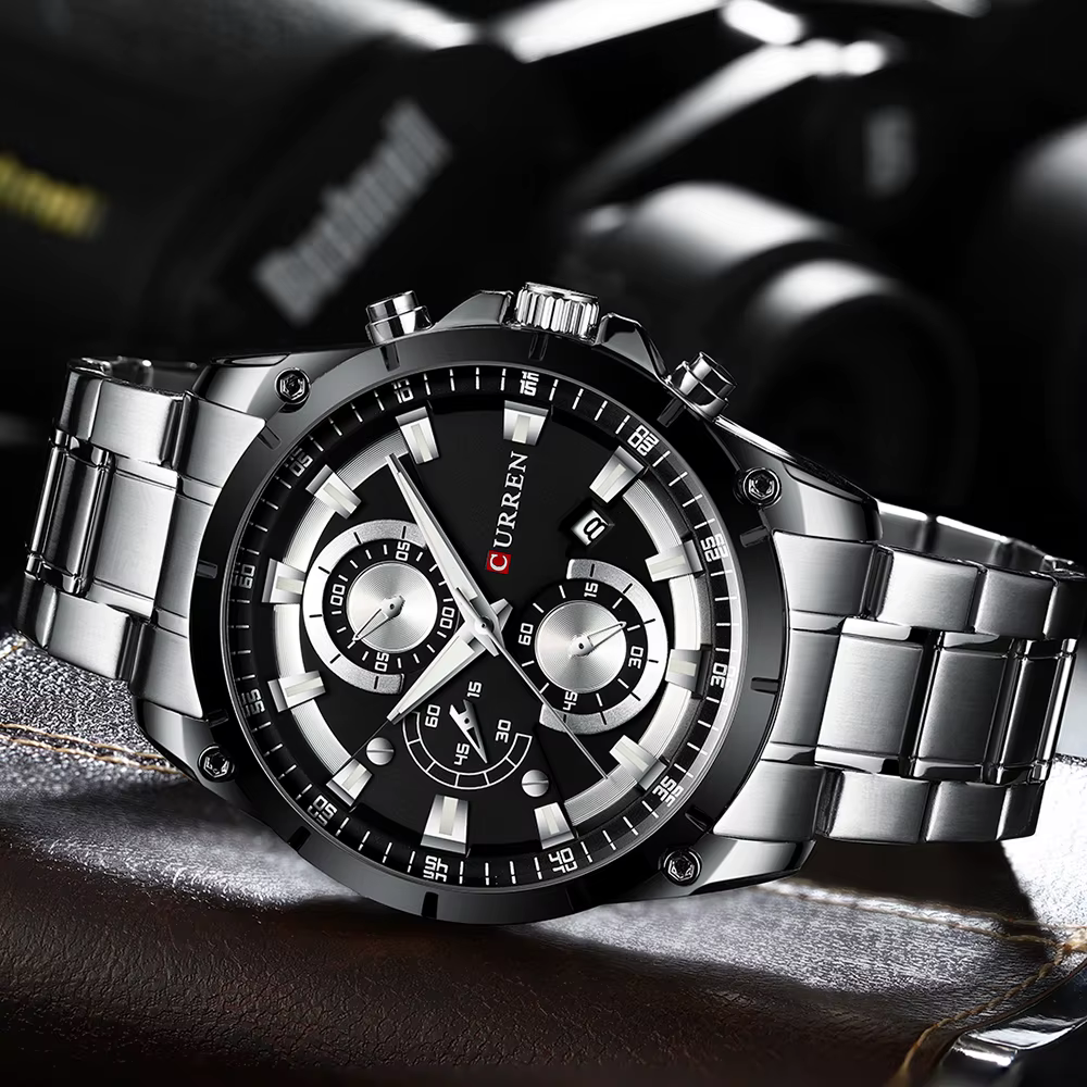 CURREN hommes montres haut tendance marque de luxe affaires automatique Date montre
