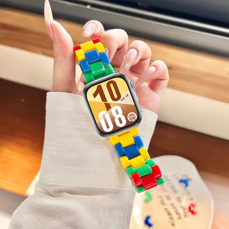Bracelet en résine arc-en-ciel pour Huawei Watch Fit 5 5 Pro