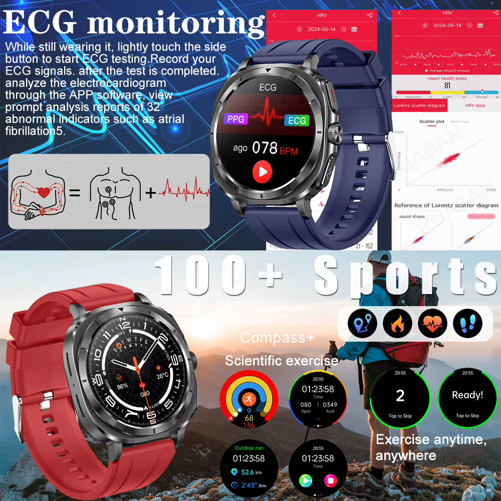 Montre connectée homme 2026 Nouvelle