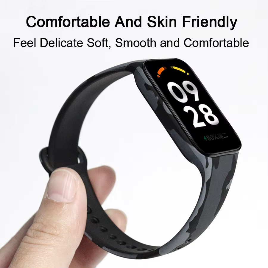 Bracelet de rechange en silicone imprimé pour Xiaomi Mi Band 8