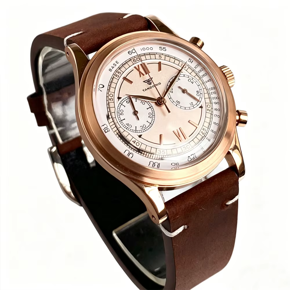 Montres Tandorio 38 mm à quartz Miyota OS20 pour hommes