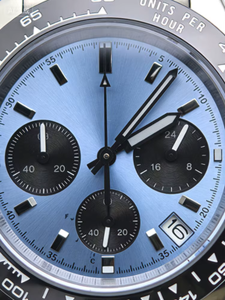 Nouvelle Arrivée Printemps Montre Homme VK63 à Quartz Verre Saphir Fonction Chronographe Étanche Décontractée Tendance