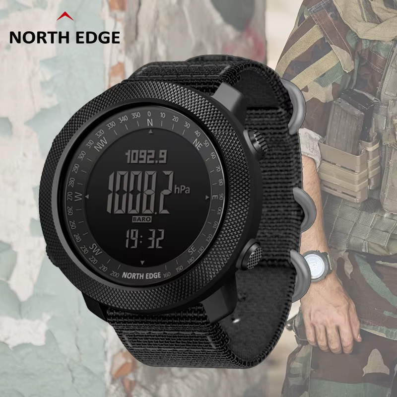 NORTH EDGE APACHE montre intelligente pour hommes altimètre baromètre boussole armée militaire Smartwatch natation course horloge étanche 50m