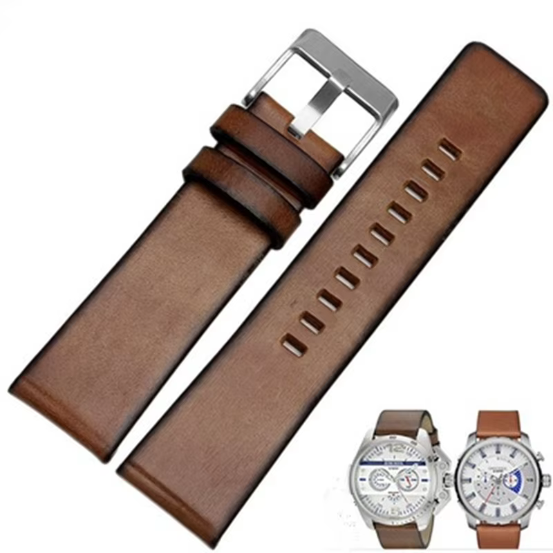 Bracelet de montre rétro Vintage en cuir véritable