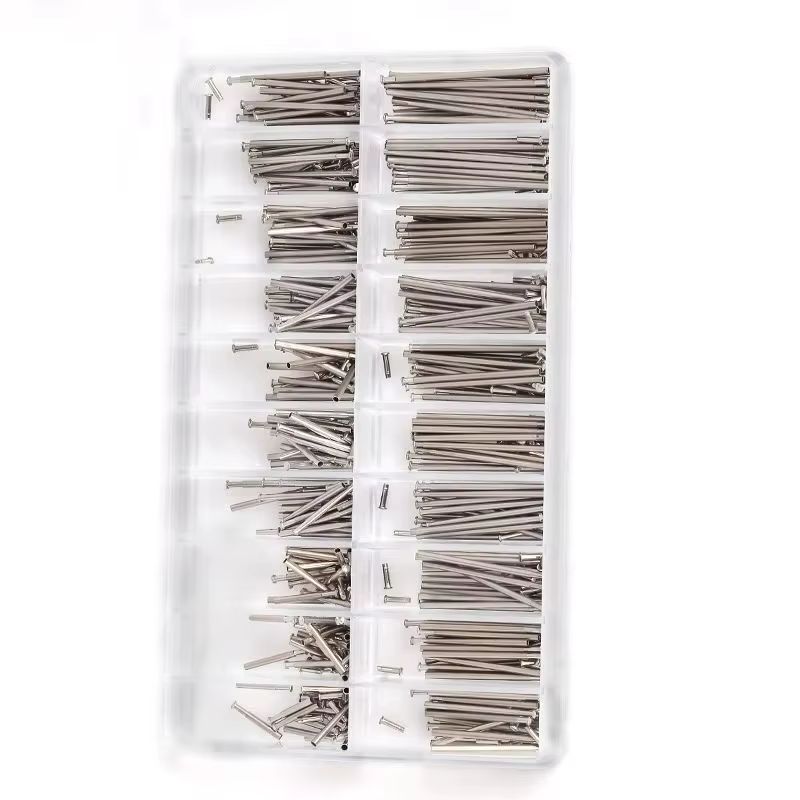 Kit de réparation de bracelets de montre-ensemble d'assortiment de vis à rivets