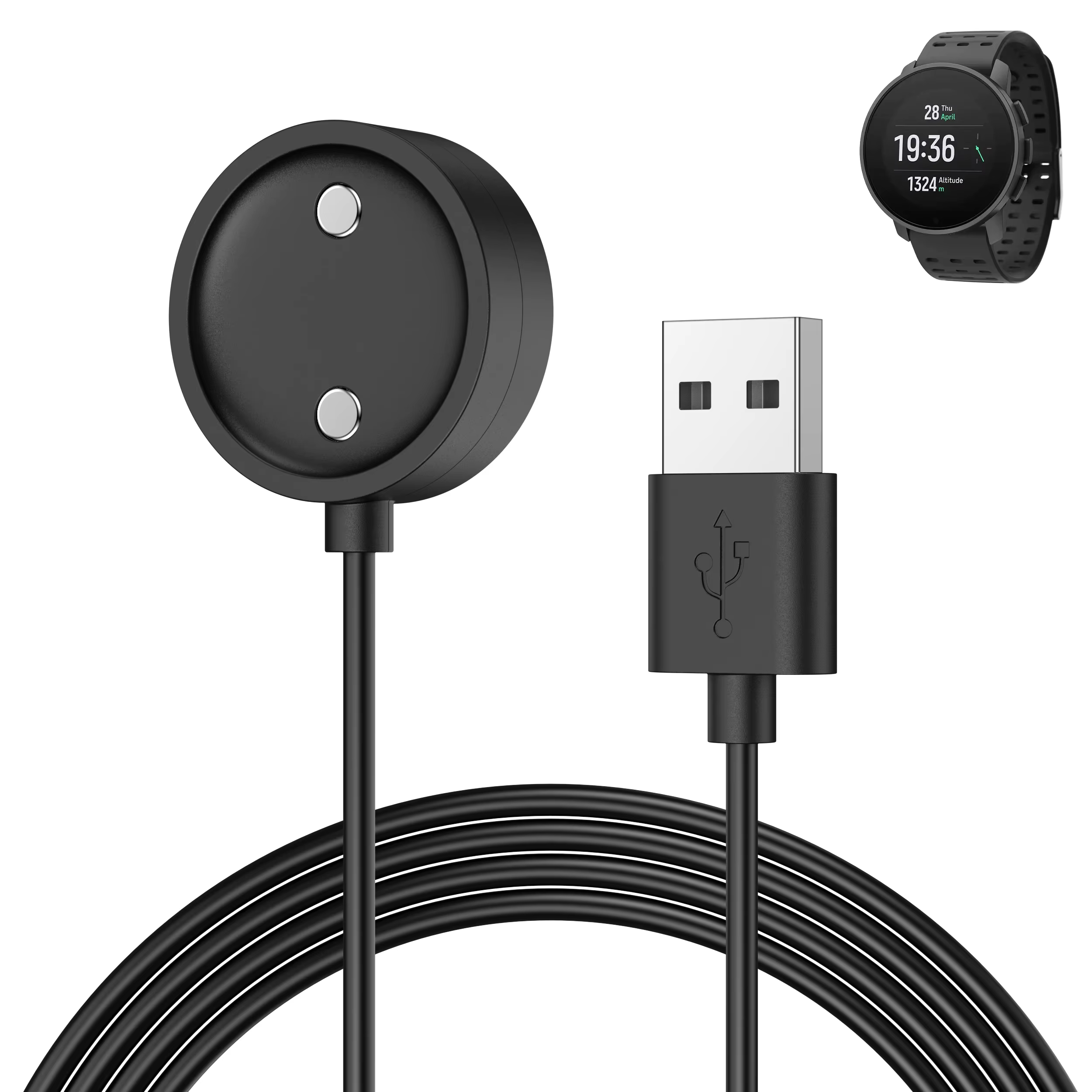 Câble de chargement magnétique USB pour SUUNTO 9 Peak Pro/Race S/Race/Ocean/support de station