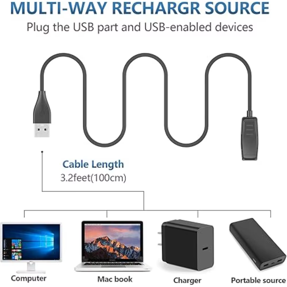 Chargeur de remplacement adapté pour Garmin Lily/Lily 2
