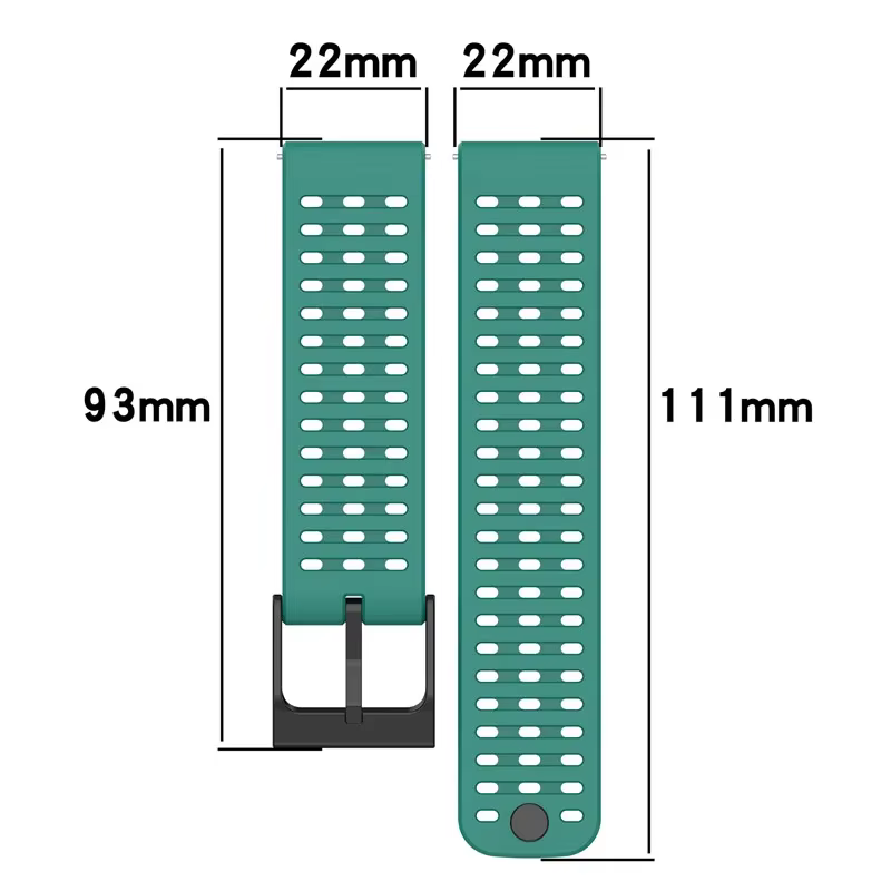 Bracelet de montre en Silicone pour bandes verticales Suunto
