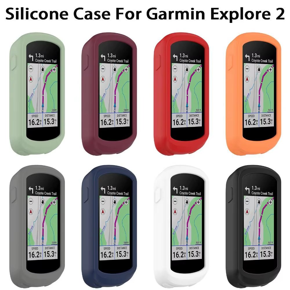 Étui de protection en Silicone pour ordinateur de vélo Garmin Explore 2