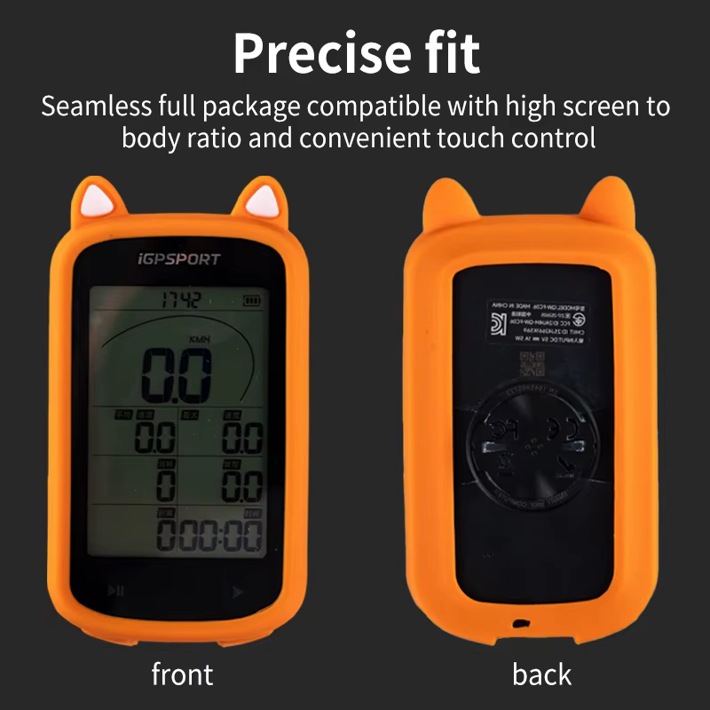 IGPSPORT BSC100 MAX étui de Protection en Silicone avec Film d'écran et corde