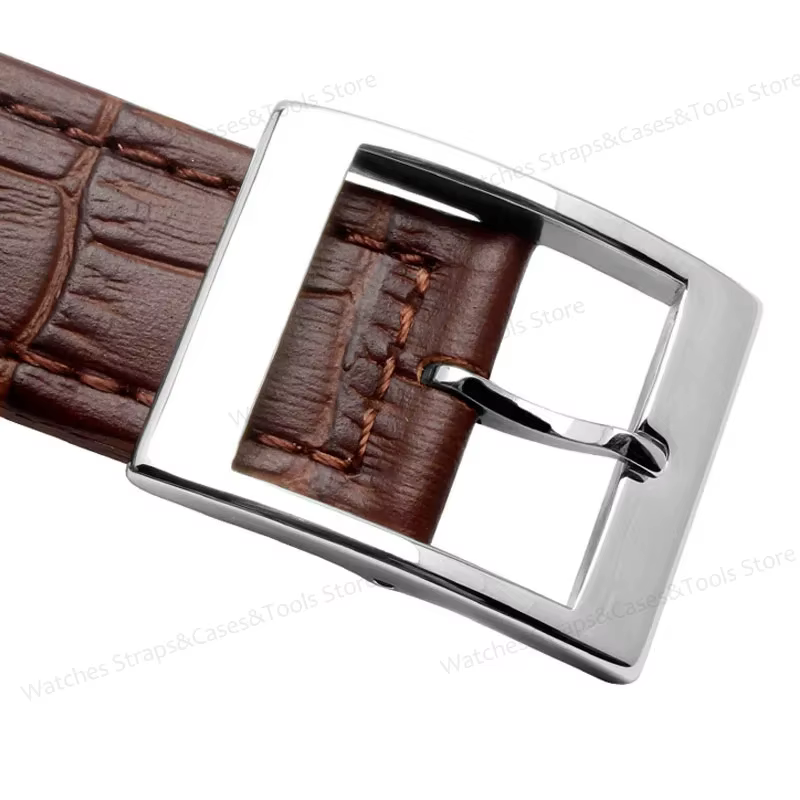 Bracelet de montre en cuir véritable pour Swatch