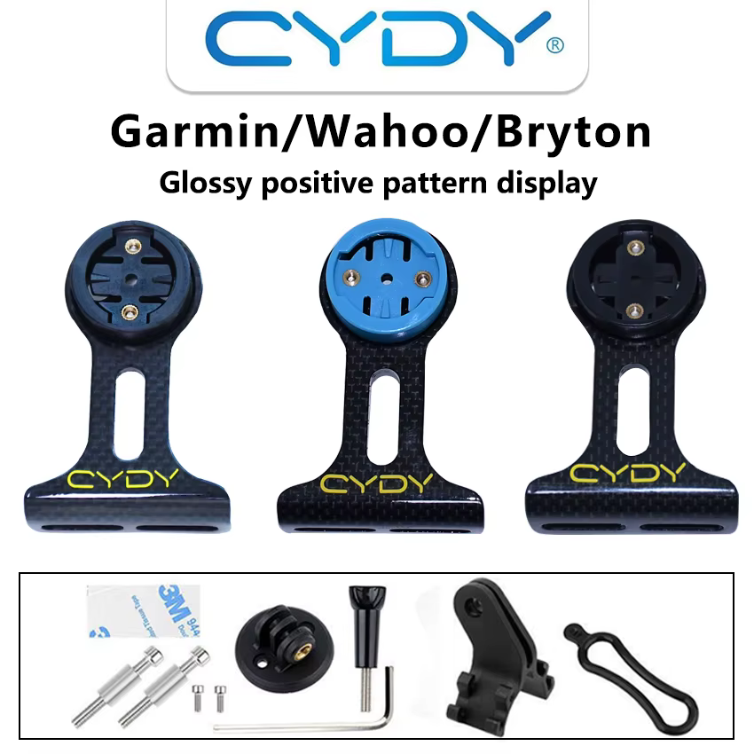 Support GPS CYDY Carbon 3K pour vélo (Garmin