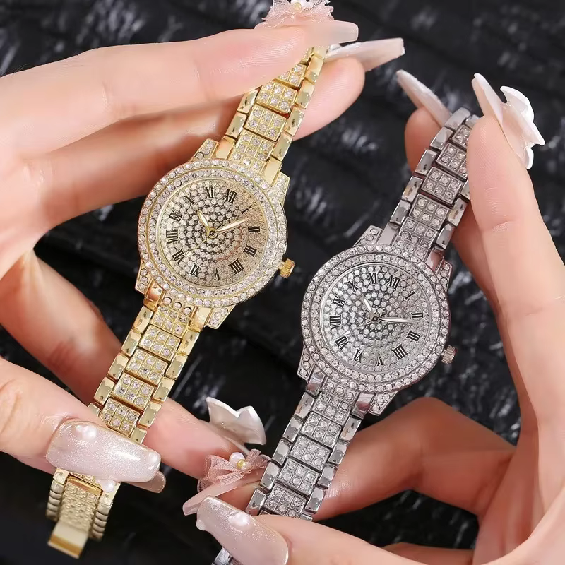 Femmes mode brillant strass montre marque Quartz Bracelet montres Zircon cristal élégant montre-Bracelet horloge ami filles cadeaux