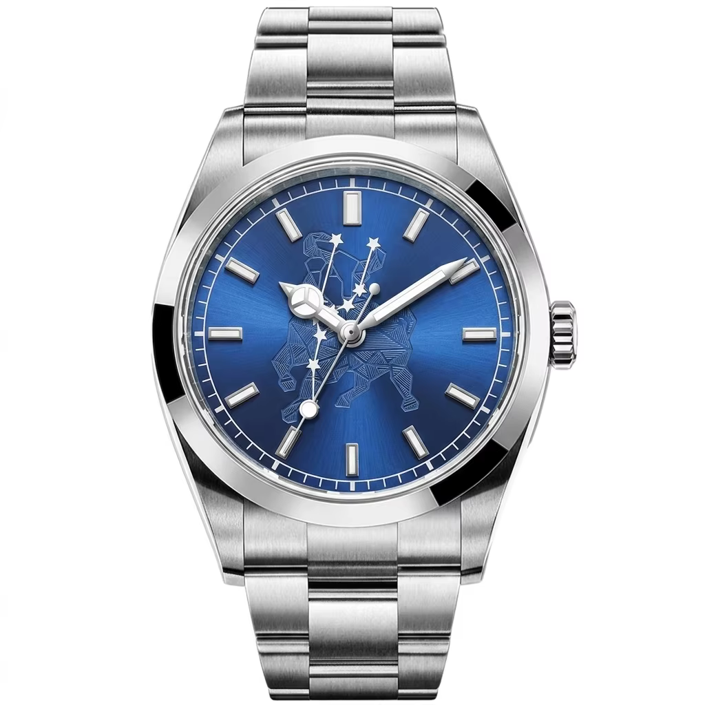 Montre automatique Constellation du Zodiaque pour hommes et femmes, cadeau d'anniversaire personnalisé, NH35, saphir mécanique, étanche 100M