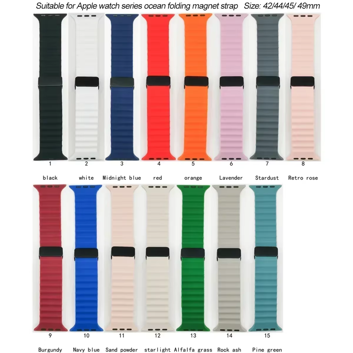 Bracelet océan pour Apple Watch 10 9 8 7 Ultra