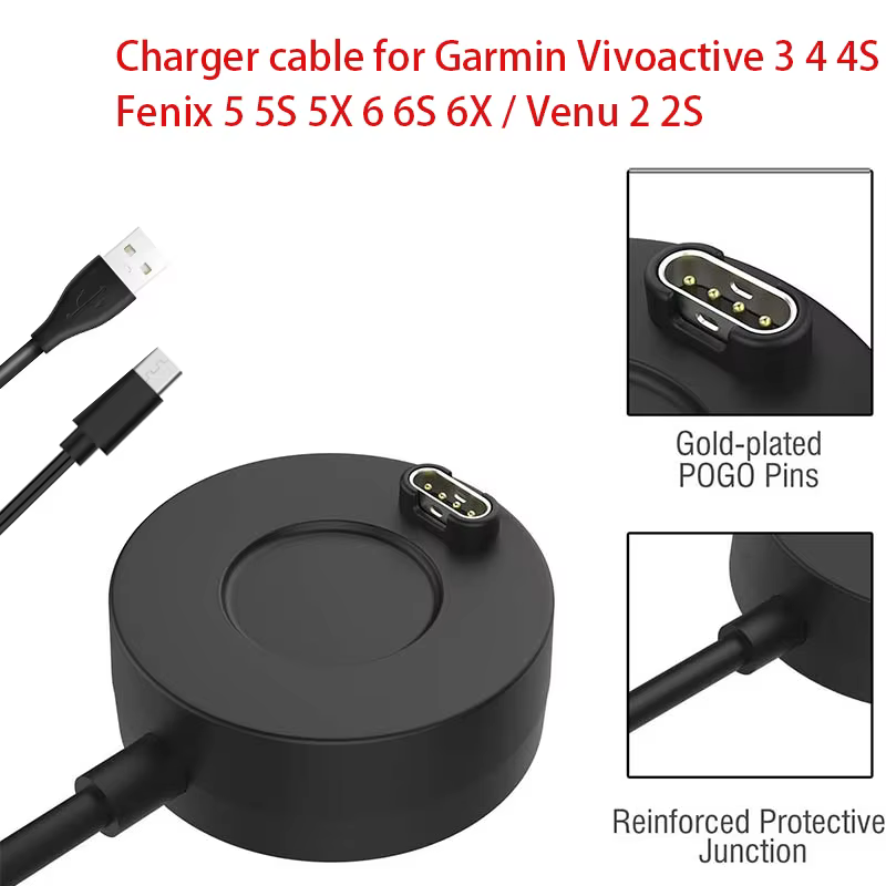 Chargeur USB pour montre connectée Garmin Forerunner 965 955 945 935 745 265 255 245 55 45