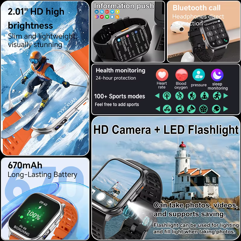 Nouvelle montre connectée avec caméra