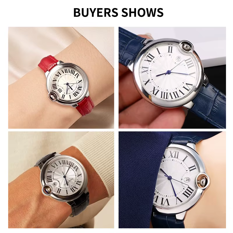 Cartier – bracelet de montre ballon bleu