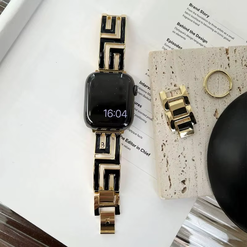 Bracelet croisé en spirale pour Bracelet de montre Apple Ultra 2 49mm 38 40 41 42 44 45 46mm, Bracelet en métal série IWatch 10 9 8 7 6 SE 5 4 3