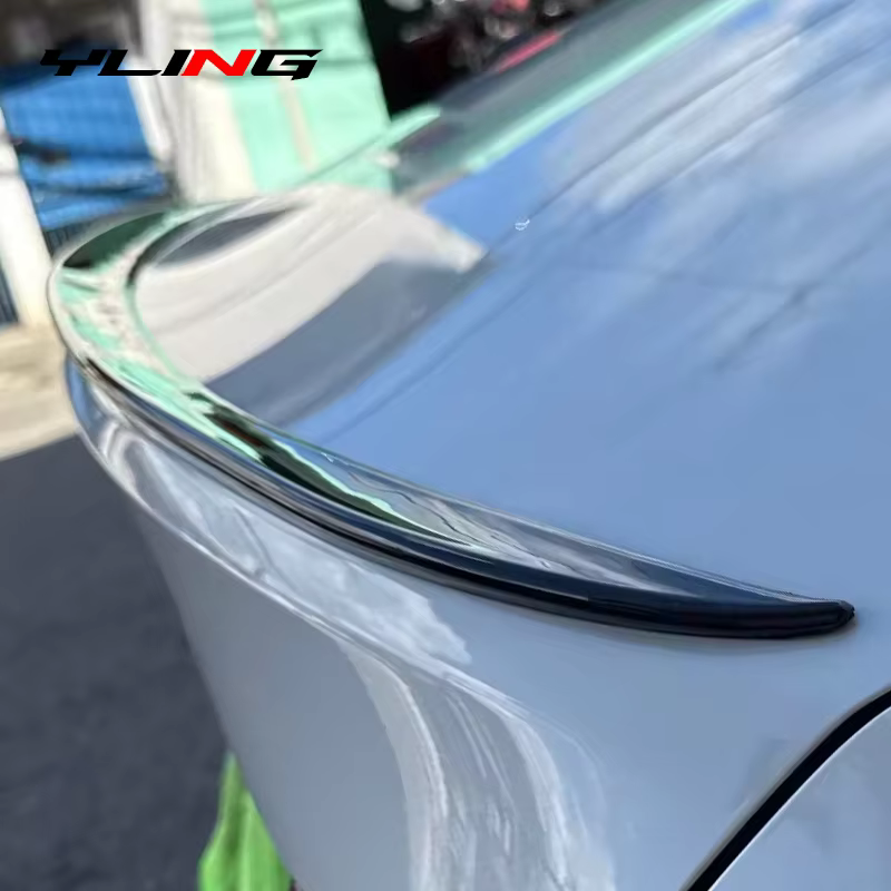 Pour Mercedes Benz accessoires classe A W177 A180 A200 A220 A35 AMG berline 4 portes 2015 + noir brillant lèvre de coffre arrière couvercle de pont Spoiler