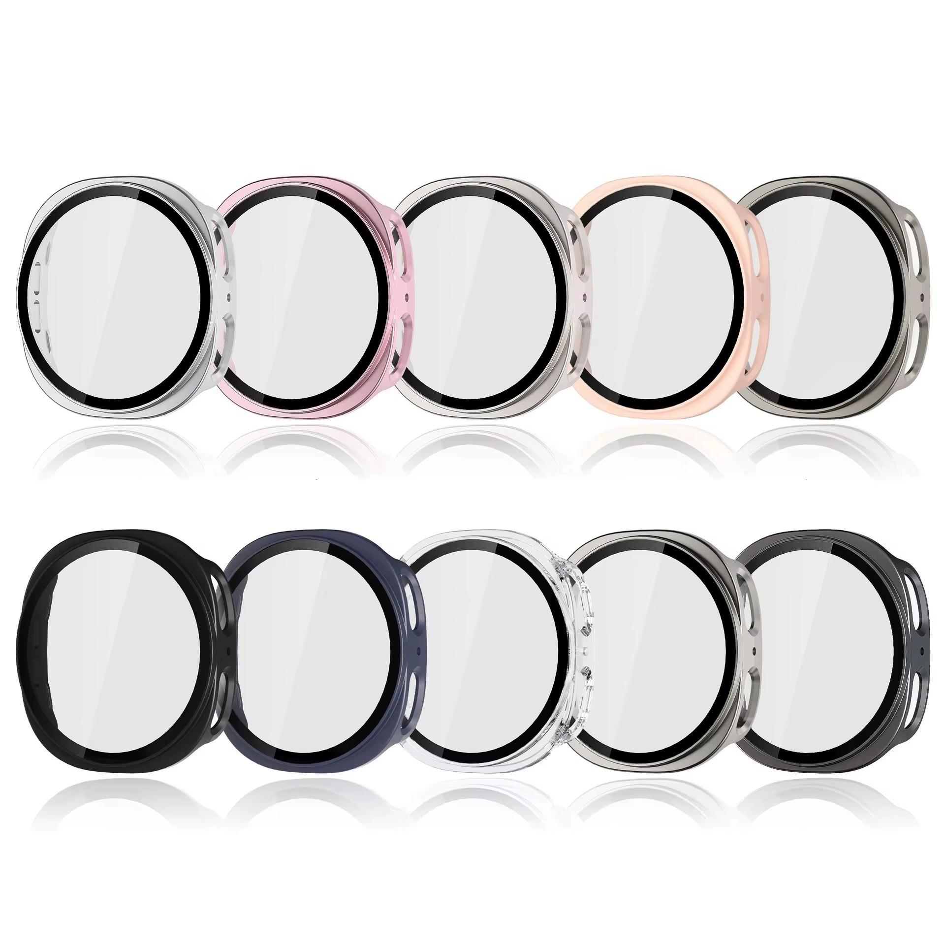 Verre trempé + coque PC pour Samsung Galaxy Watch 8 44mm 40mm