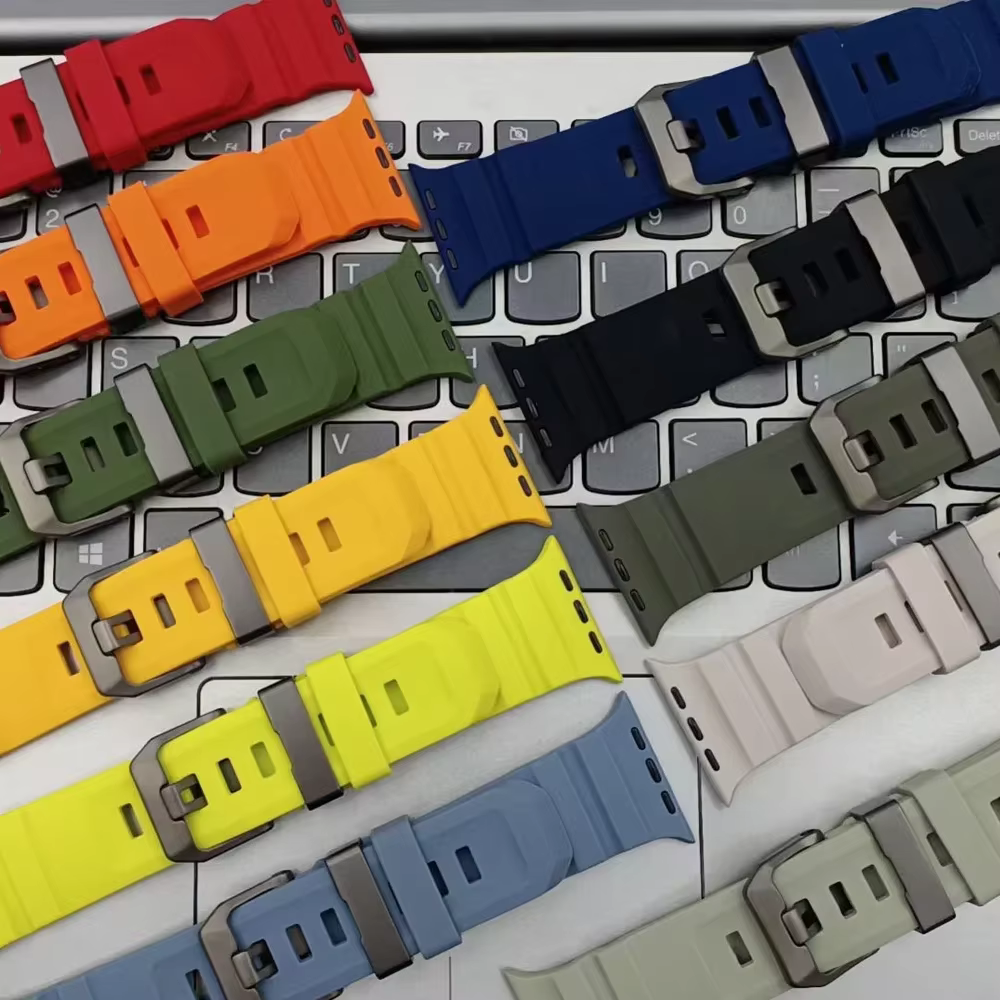 Bracelet en Silicone Trail pour Apple Watch Ultra 3 2 49mm