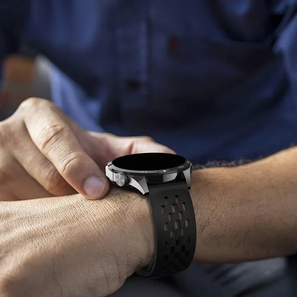 Bracelet en Silicone respirant de 22mm pour montre Realme 5