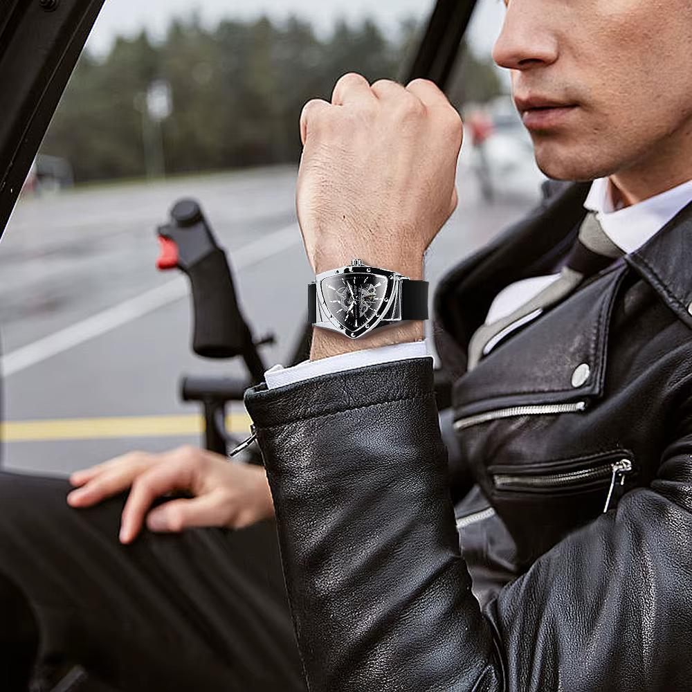 Montre mécanique squelette WINNER Sports pour hommes