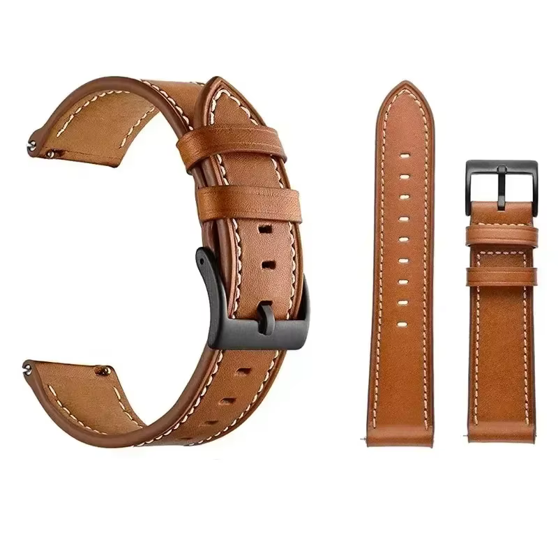 Bracelet de montre en cuir 22mm pour Xiaomi Mi Watch 2