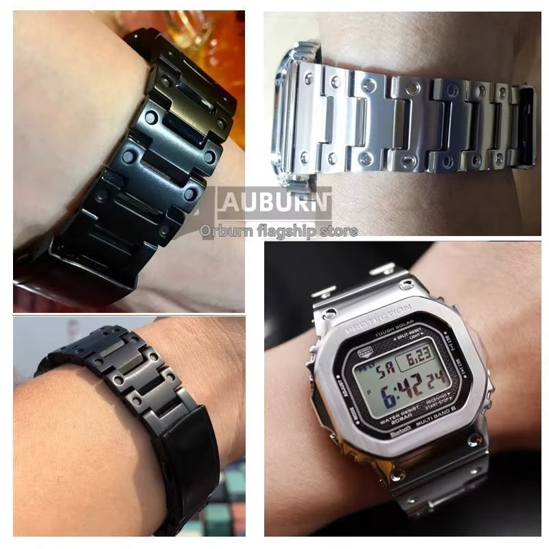 B5000 Mod kit boîte en acier inoxydable bracelet de lunette pour g-shock 3459 gmwb5000 kit