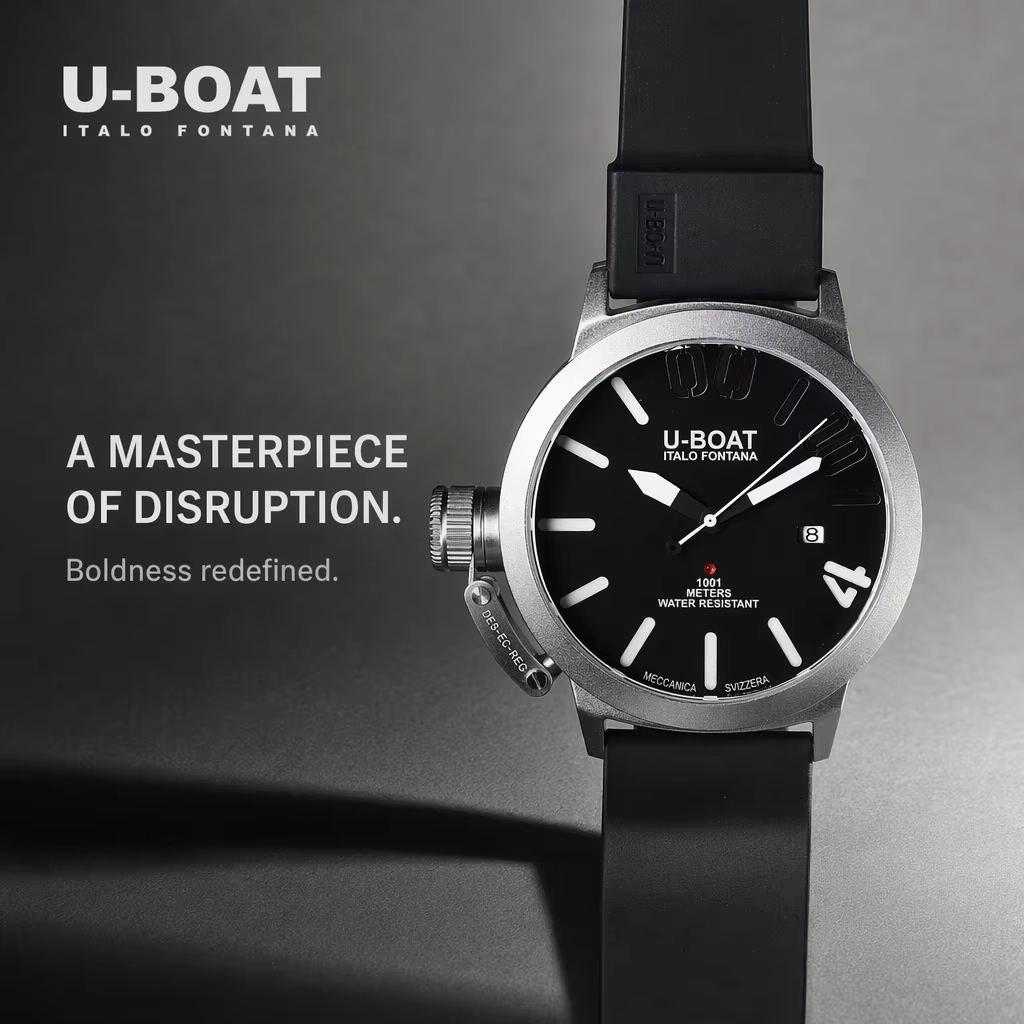 Montre-bracelet sport chronographe à quartz pour homme U-BOAT