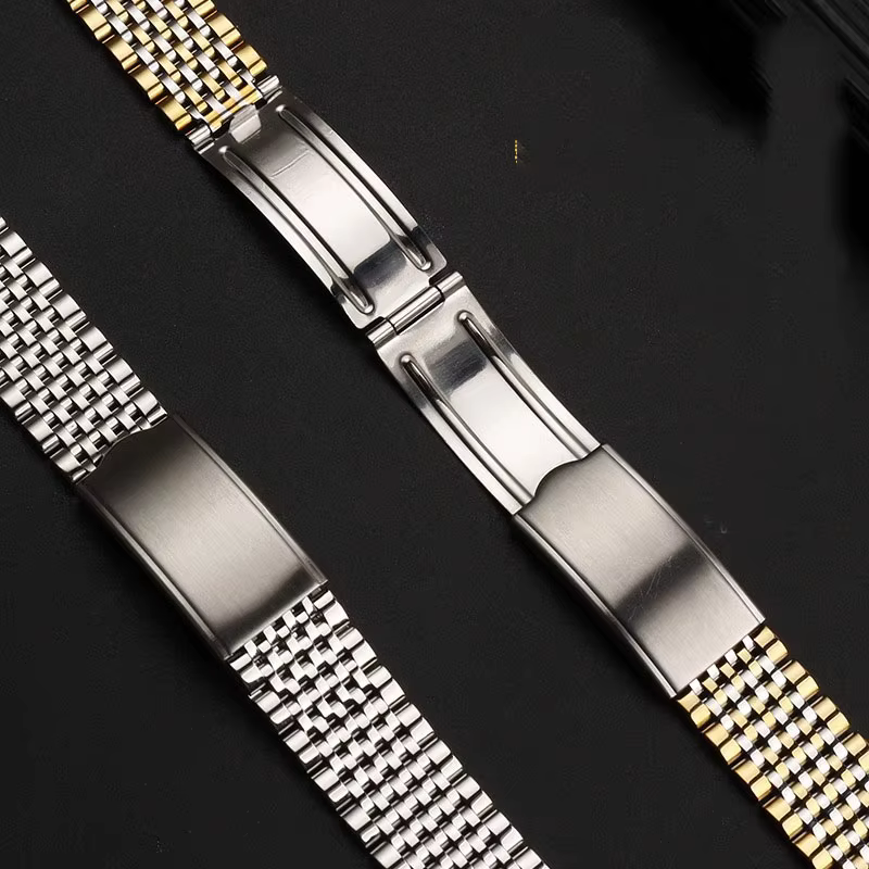 Bracelet de montre à extrémité incurvée pour Omega Seamaster Speedmaster DeVille