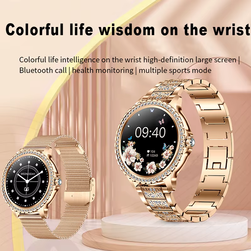 Montre intelligente à écran AMOLED pour femme
