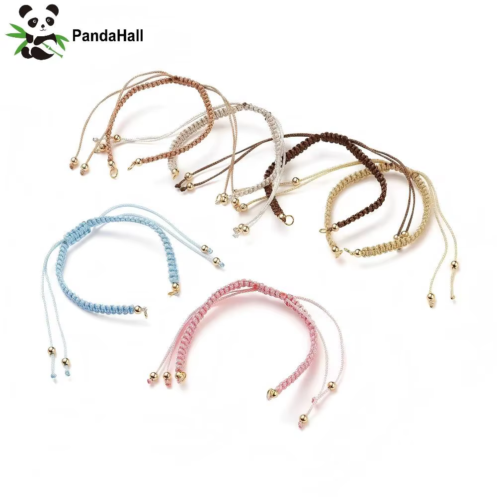 Kit de bracelets en cordon tressé en polyester réglable PandaHall