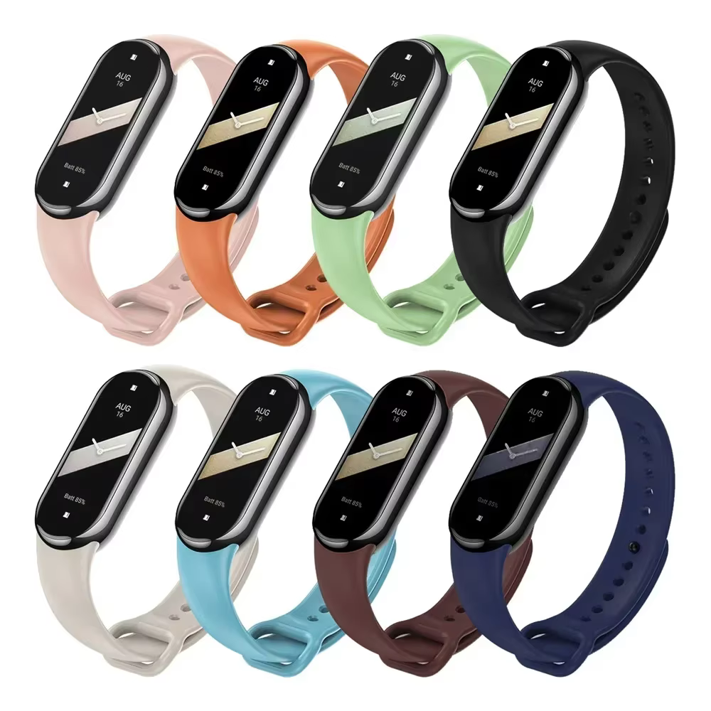 Bracelets de montre de Sport pour Xiaomi Mi band 8-9 NFC remplacement miband9/8 Bracelet en silicone