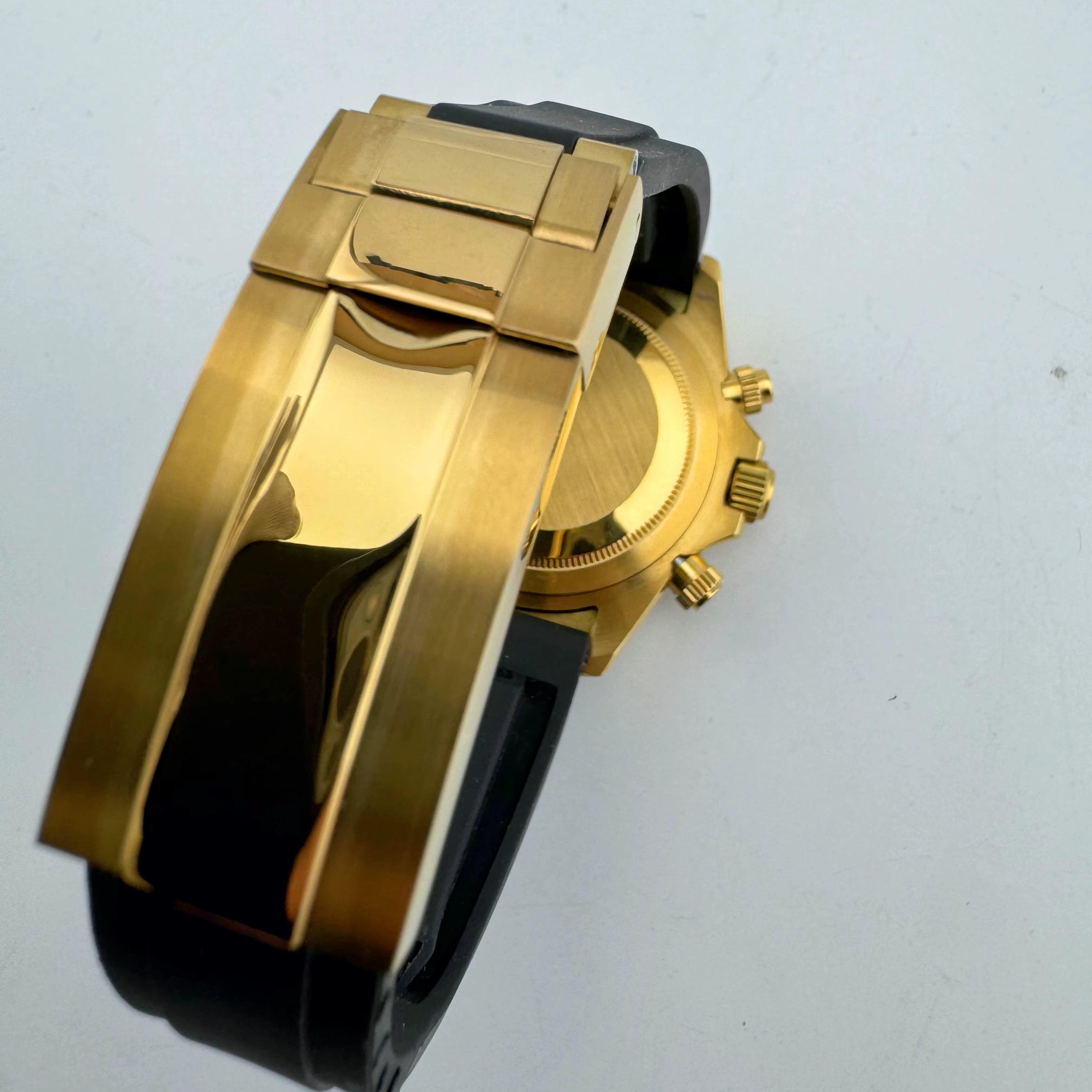 Corgeut luxe hommes 39mm montre à Quartz chronographe saphir à la mode à la mode sport bracelet en acier montre-bracelet logo personnalisé