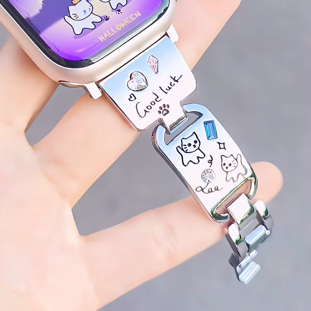 Bracelet de bijoux habnommée pour Apple Watch