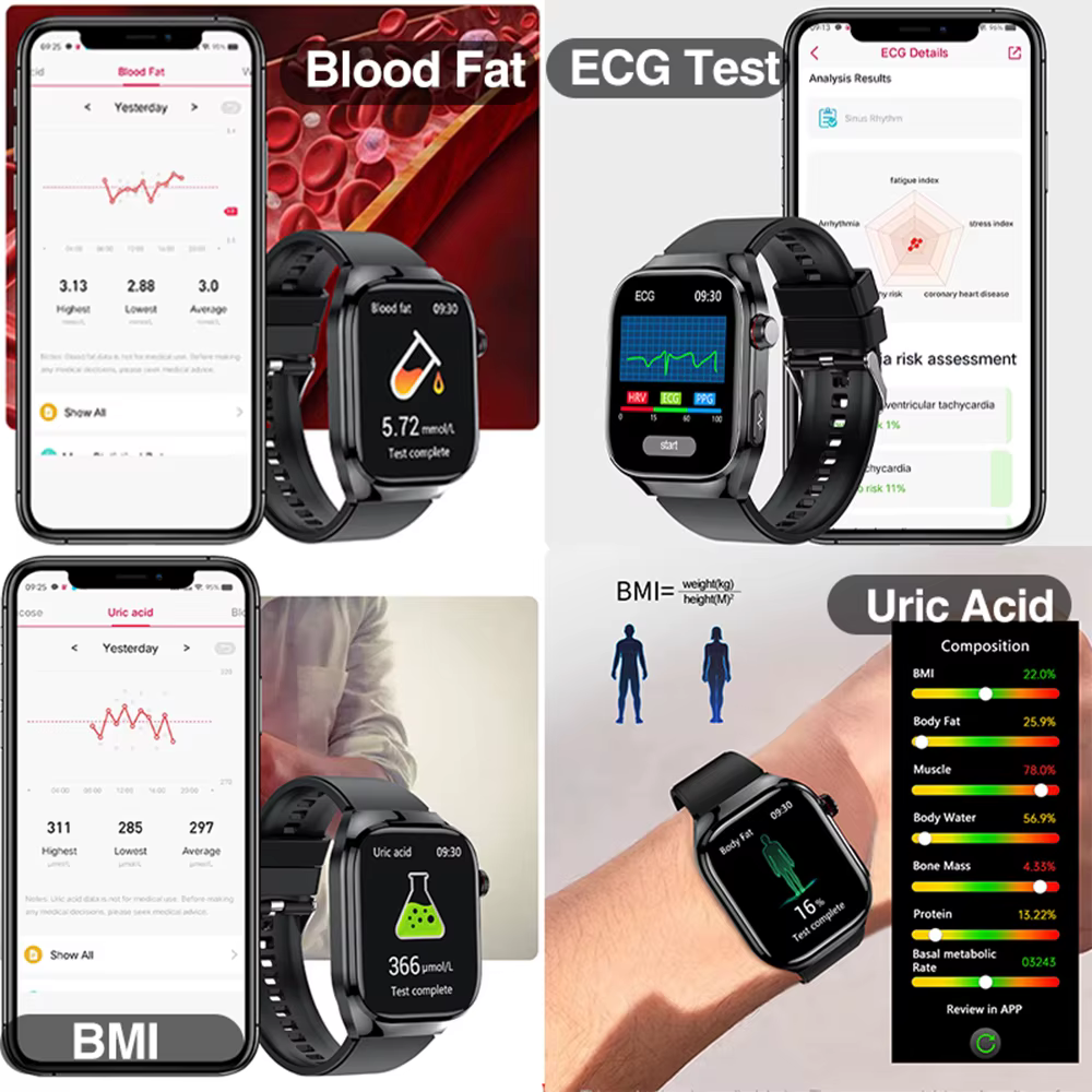 2026 nouvelle montre intelligente 2.04 pouces AMOLED écran Bluetooth appel IP68 étanche 650mA sport montres intelligentes hommes Android qualité militaire