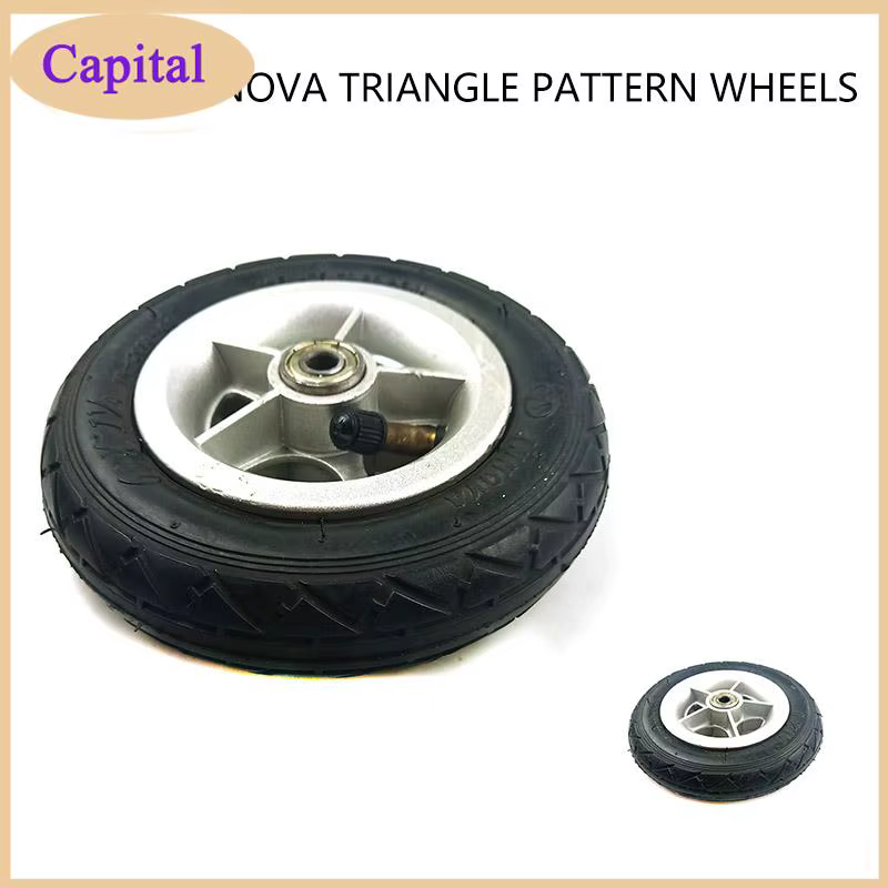 Roue de 6 pouces 6x1 1/4, adaptée aux accessoires de mini-scooter électrique pneumatique pour fauteuil roulant