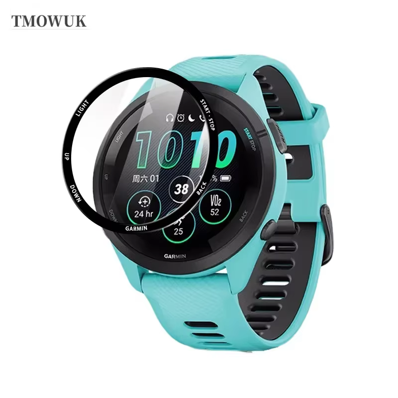 Pour Garmin Forerunner 158 165 245 255 255s 265 265s anti-rayures PM-3D couverture complète incurvée Film de protection d'écran souple et Flexible