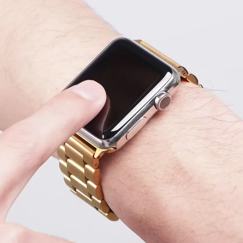 Bracelet en acier inoxydable pour Apple Watch Ultra 3 2 49 45 41 40 46 38 42 44mm