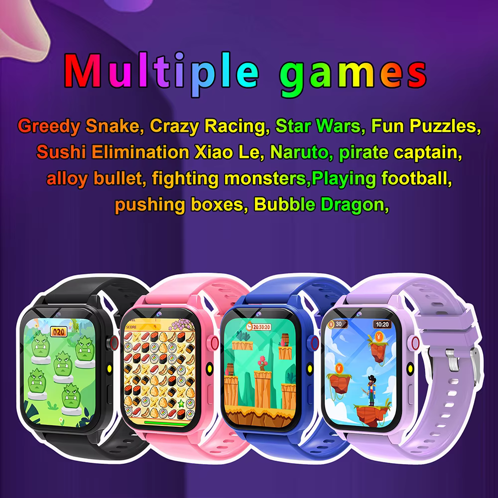 Montre connectée pour enfants avec 18 jeux amusants