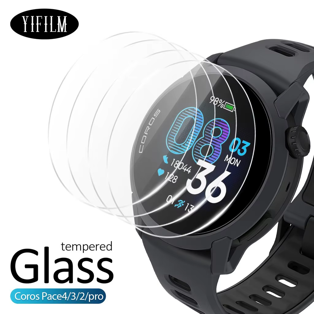 Verre transparent HD 2.5D pour montre intelligente Coros Pace 2 4 3 PRO