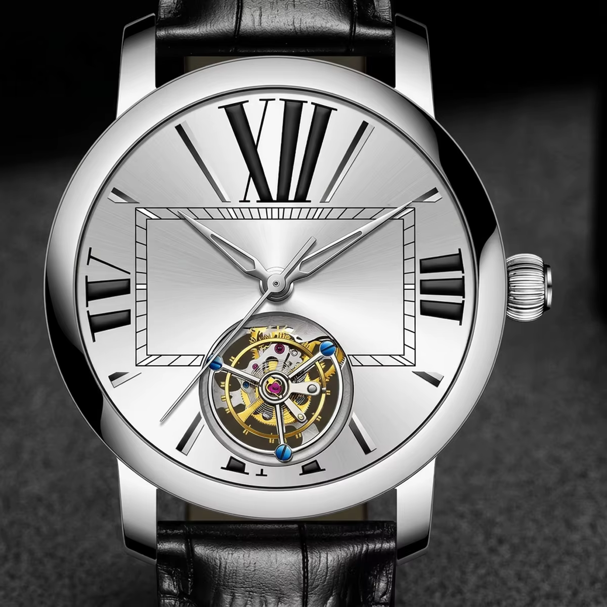 Aiguilles de montre NH05 ajourées argent/or/or rose