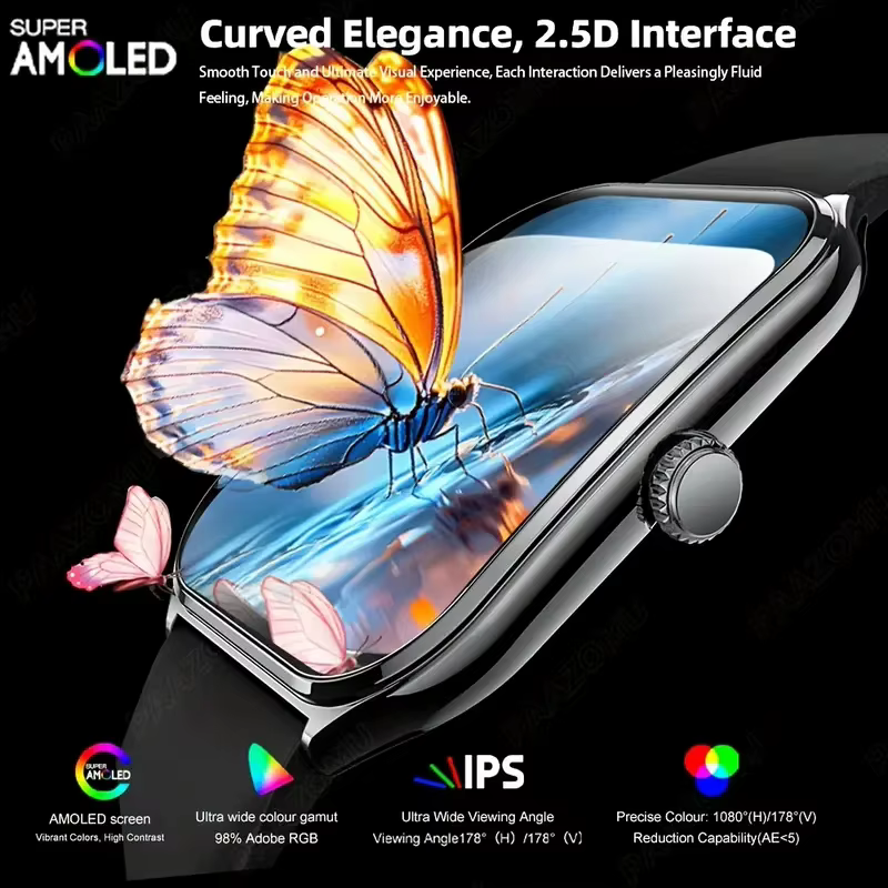 Nouvelle montre connectée ultra-fine 2026 pour hommes
