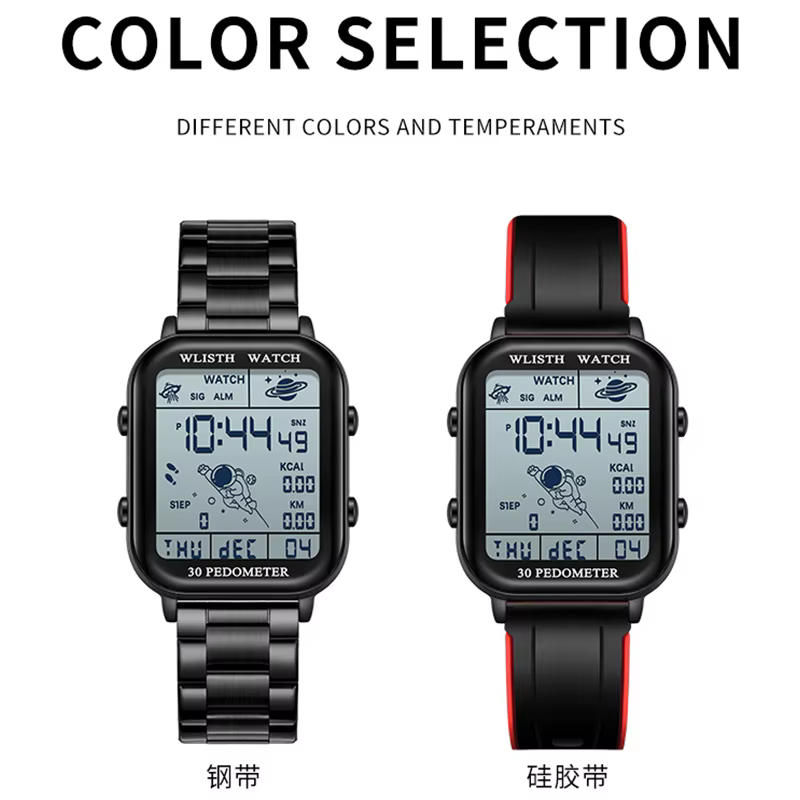 WLISTH montre numérique multifonctionnelle affichage Sport montres électroniques