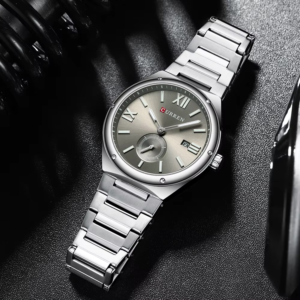 CURREN 2024 nouveaux hommes montre affaires montres mouvement Ultra mince horloge haut marque de luxe mode décontracté